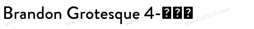 Brandon Grotesque 4字体转换